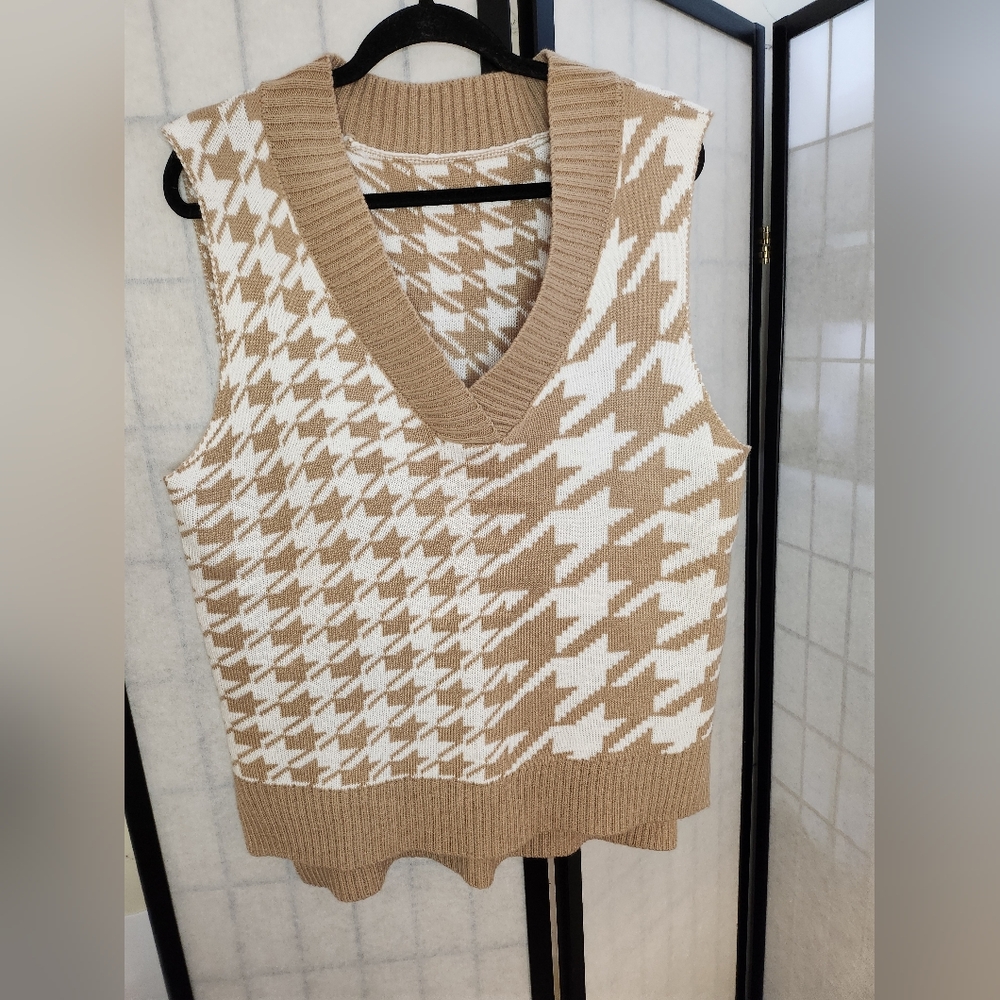 Light acedemia sweater vest